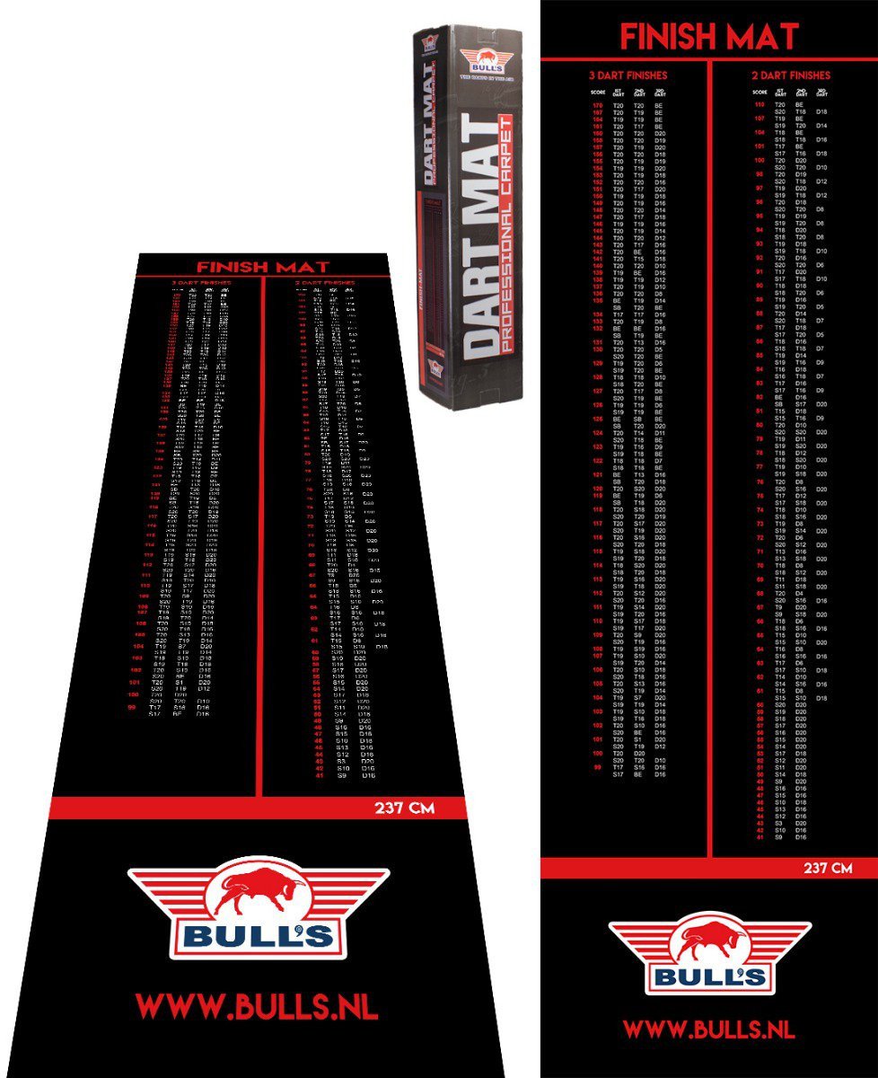 Bull's Carpet Finish Ochemat 300x90cm Darts-Matto