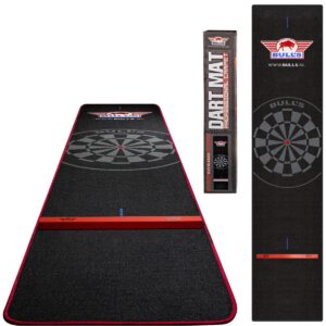Bull's Carpet Oche Dartmat Black-Red 300x60cm Darts-Matto