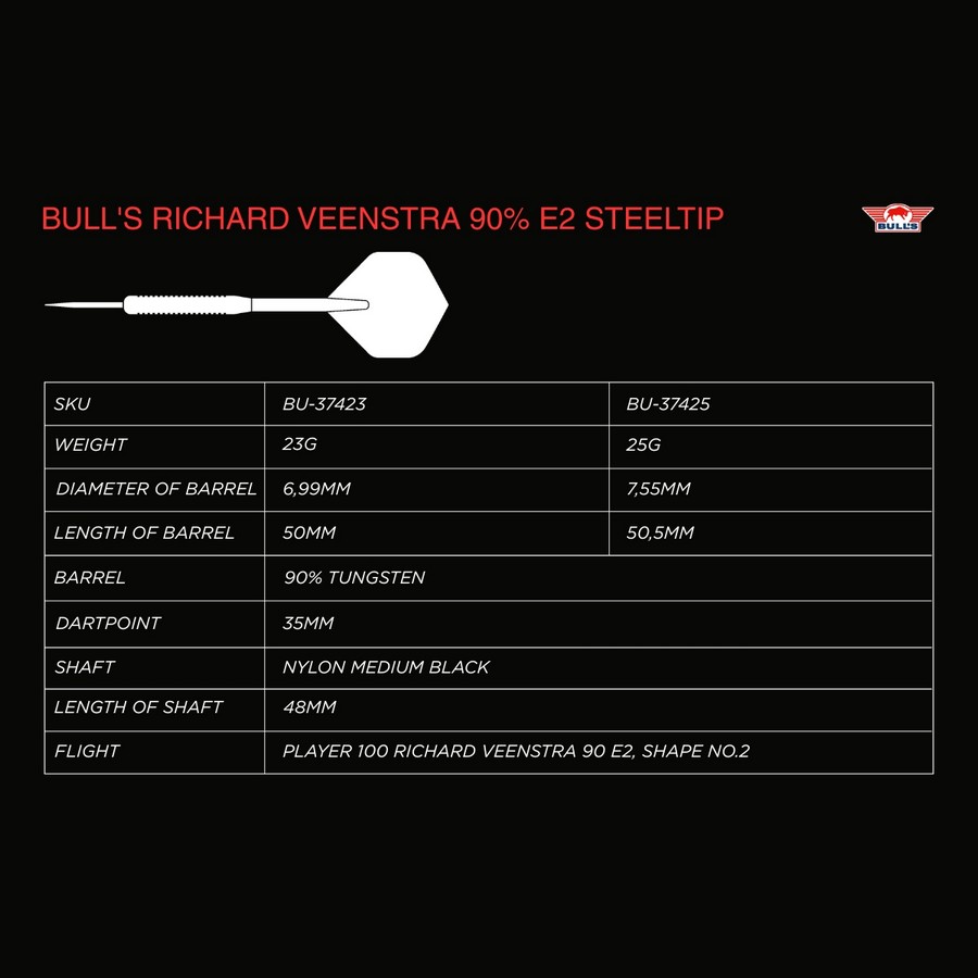 Bull's Richard Veenstra 90% E2 Tikat - Image 5