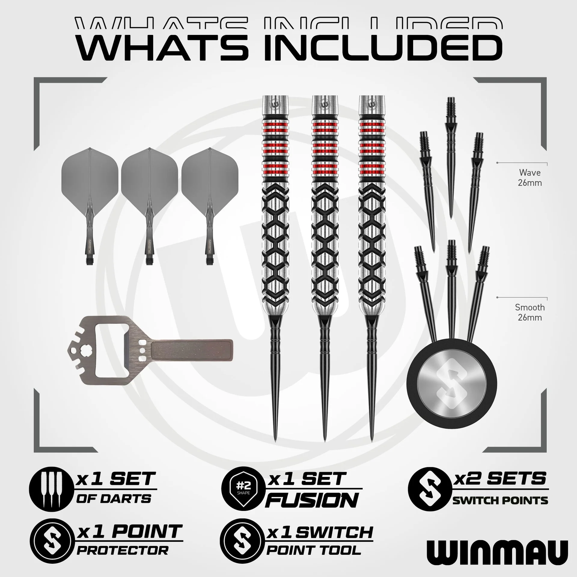 Winmau Fornax Parallel Switch Point 22g Tikat - Image 3