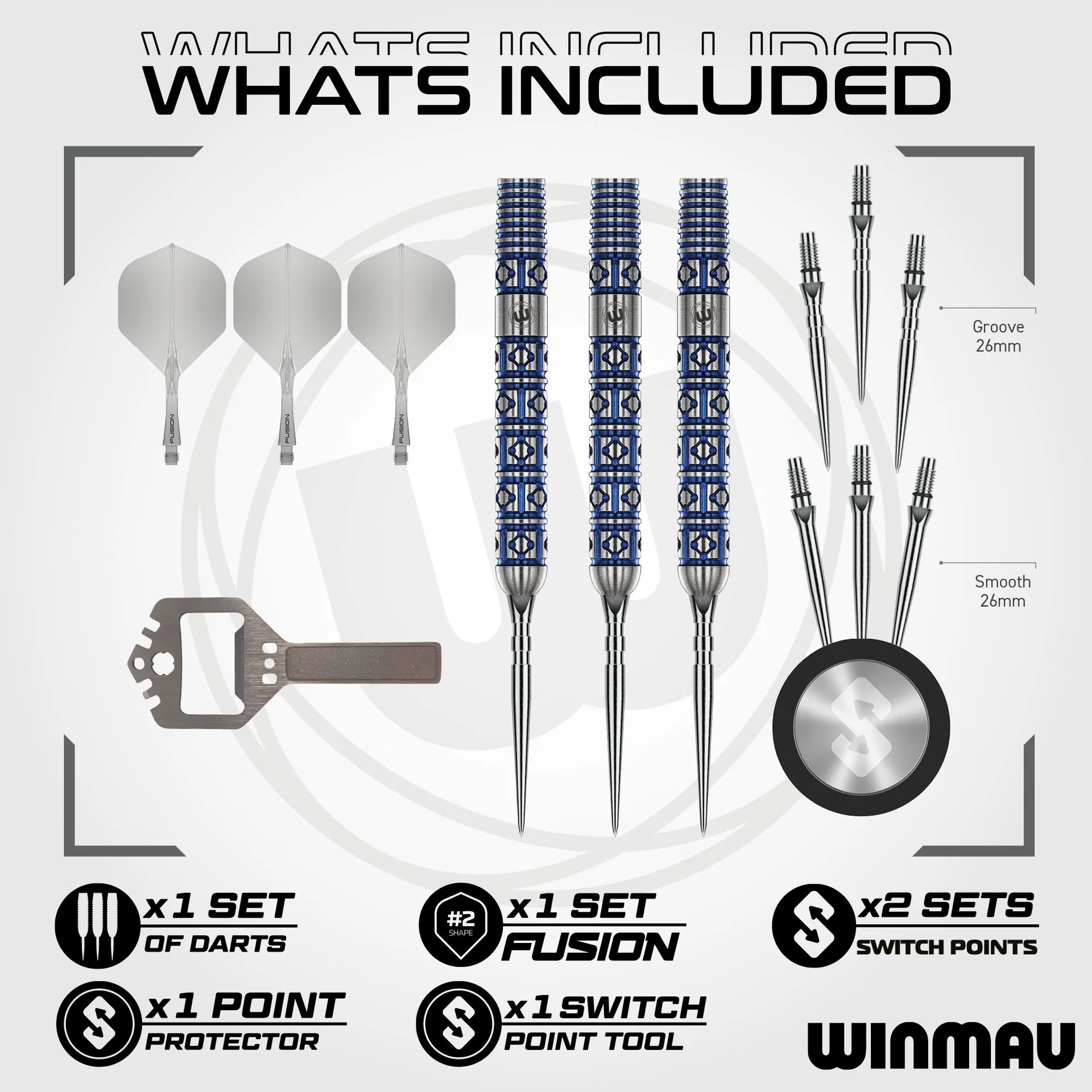 Winmau Lunaris Parallel 23g Switch Point Tikat - Image 3