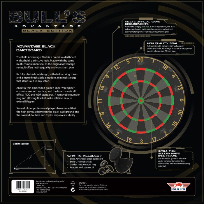 bulls-advantage-black-darts-taulu